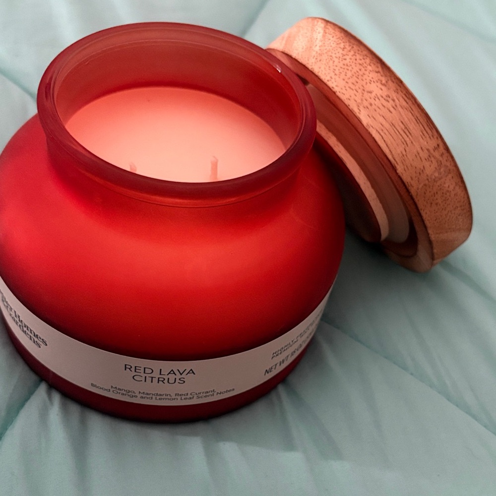 Better Homes And Gardens Red Lava Citrus Candle